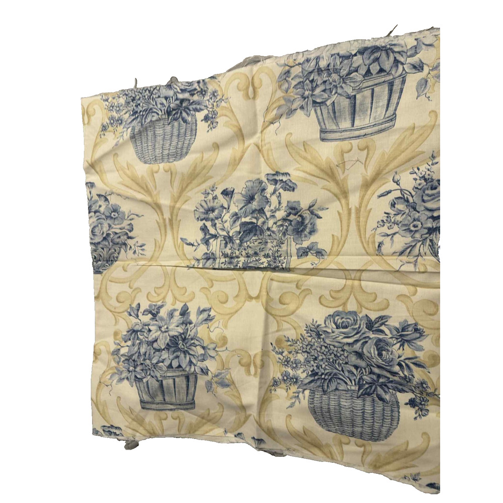 Jane Churchill Filigree Floral Vases Upholstery Fabric 26x56" (1 1/2 yrds)
